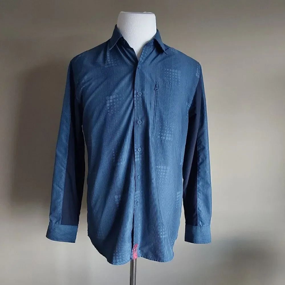 Bugle Boy Jean Co. Shirt Size M Samurai Blue
